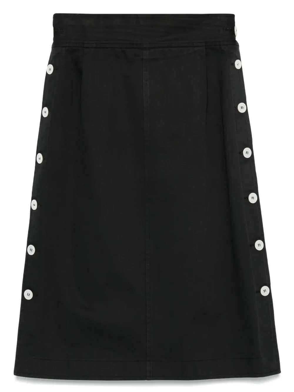 Pre-owned Saint Laurent 1970s Denim Midi Skirt