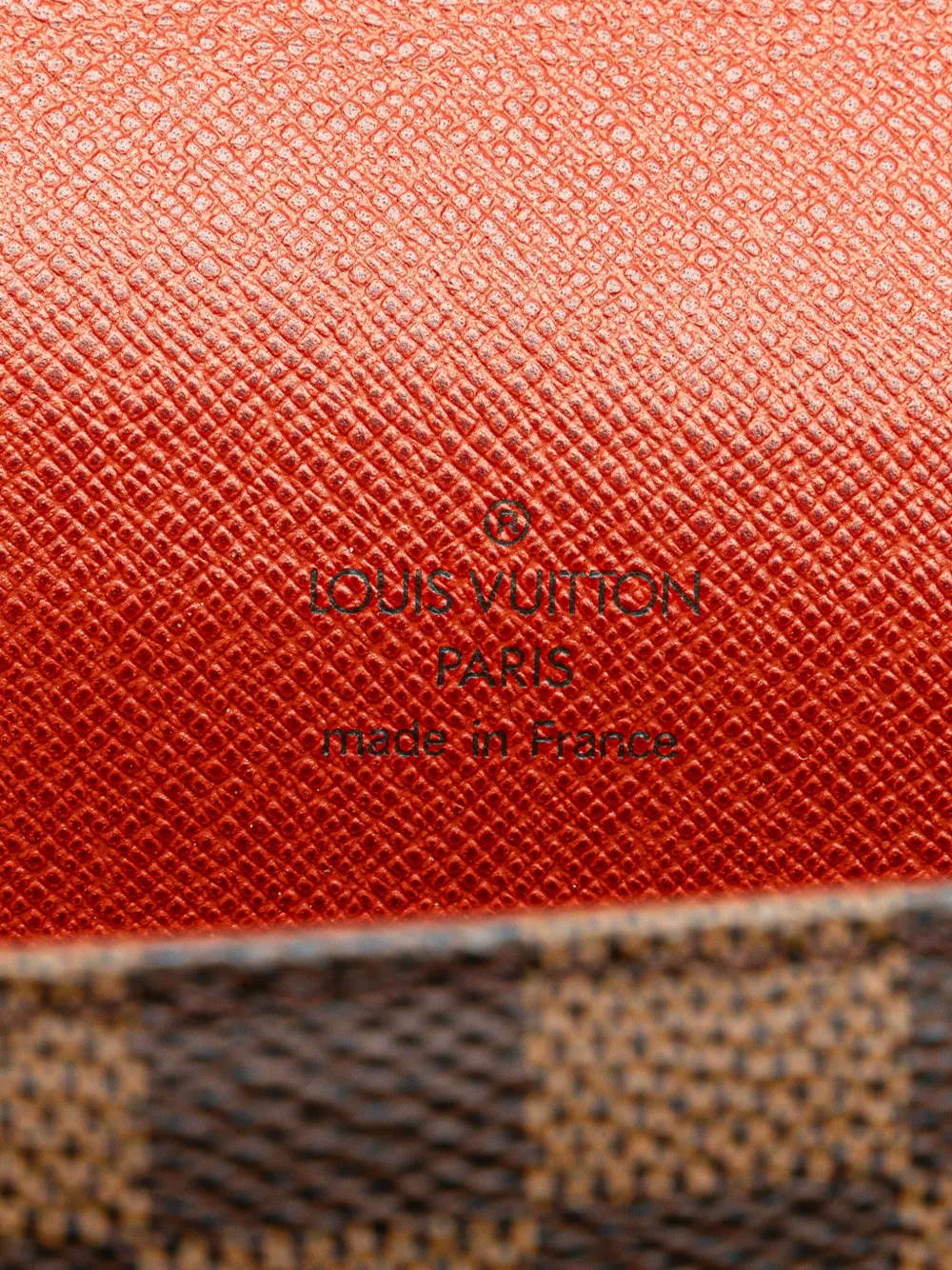 Pre-owned Louis Vuitton 2001 Damier Ebene Mini Tribeca Shoulder Bag In 褐色