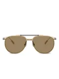Brunello Cucinelli pilot-frame sunglasses - Gold