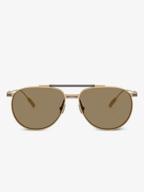 Brunello Cucinelli lentes de sol estilo piloto