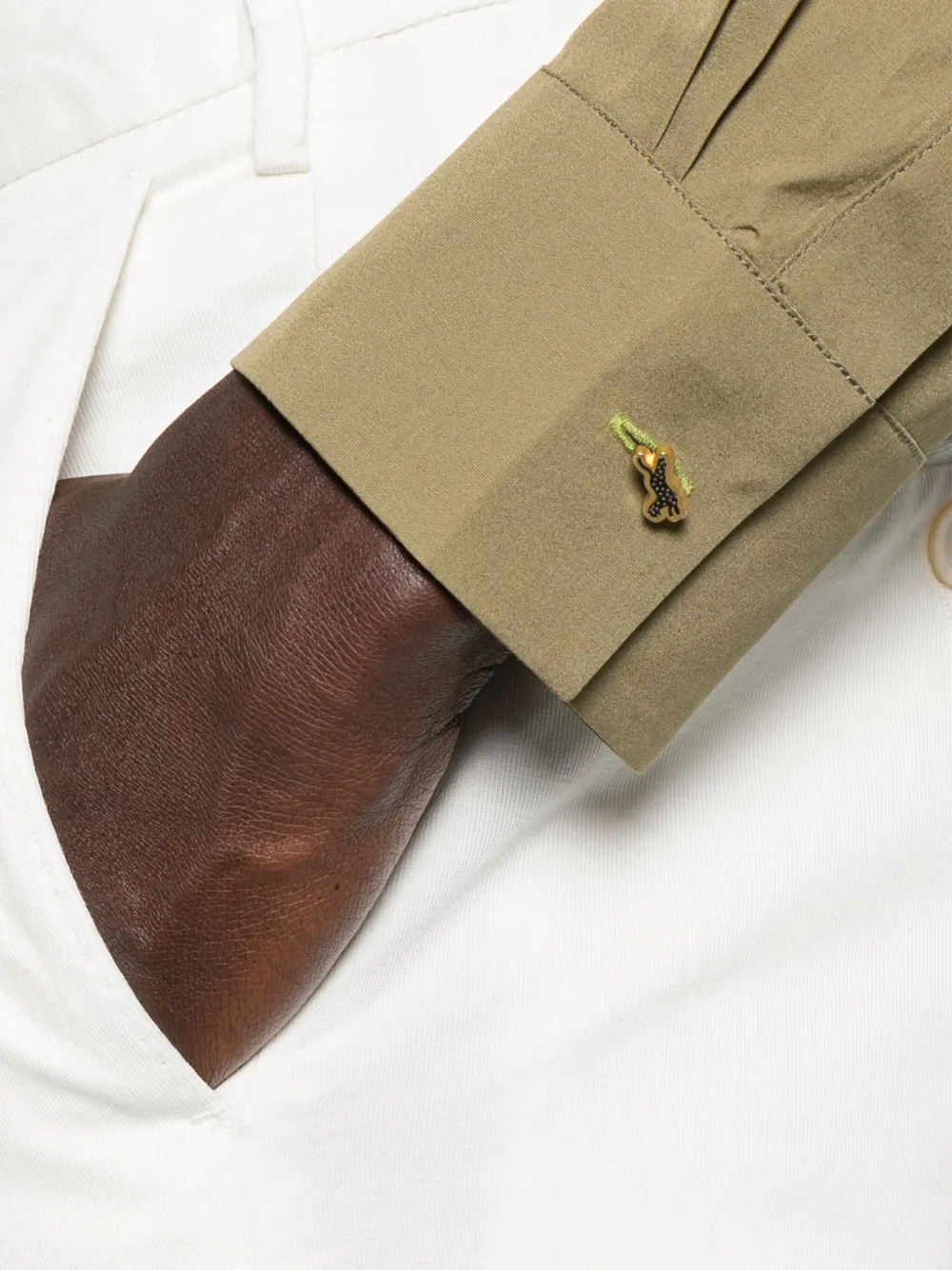 PAUL SMITH CHARM-BUTTON COTTON SHIRT