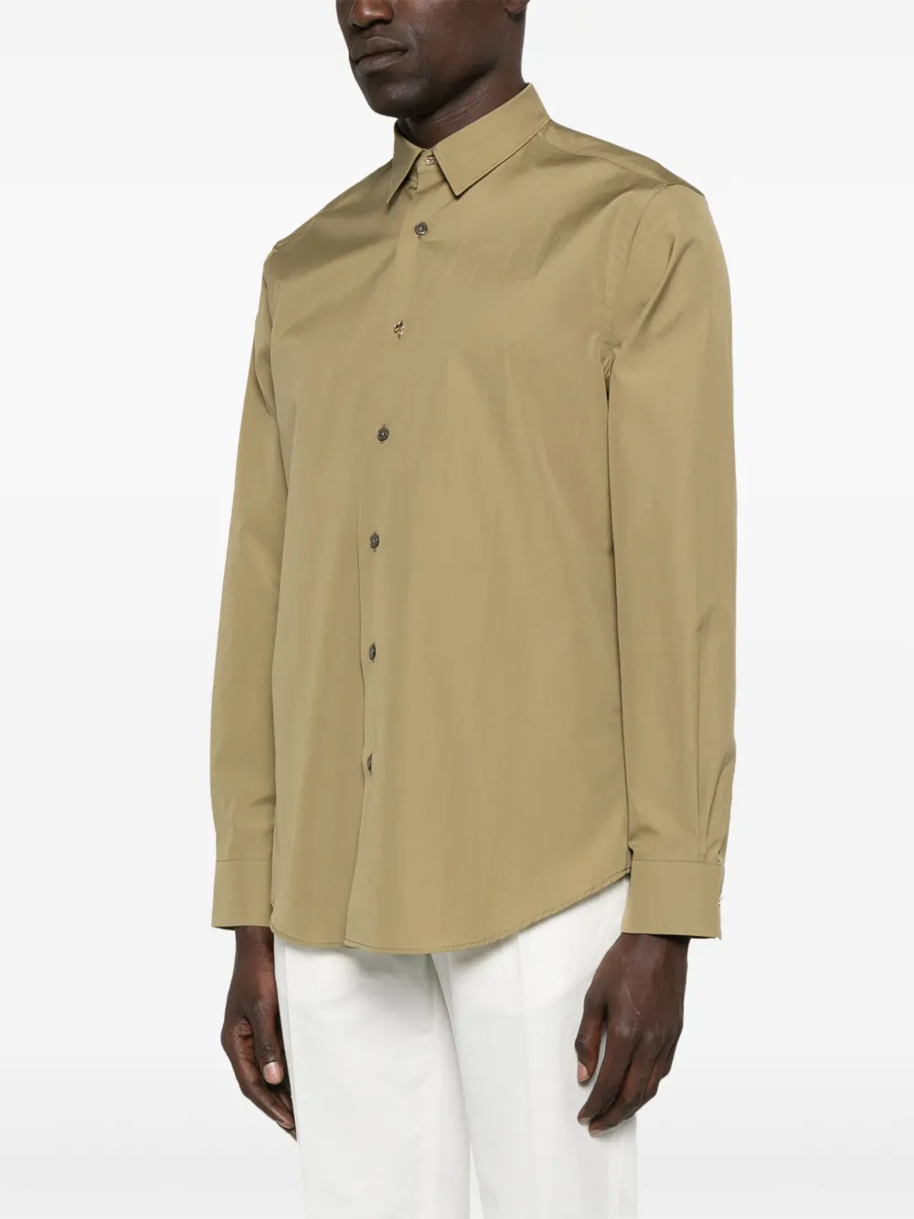 PAUL SMITH CHARM-BUTTON COTTON SHIRT