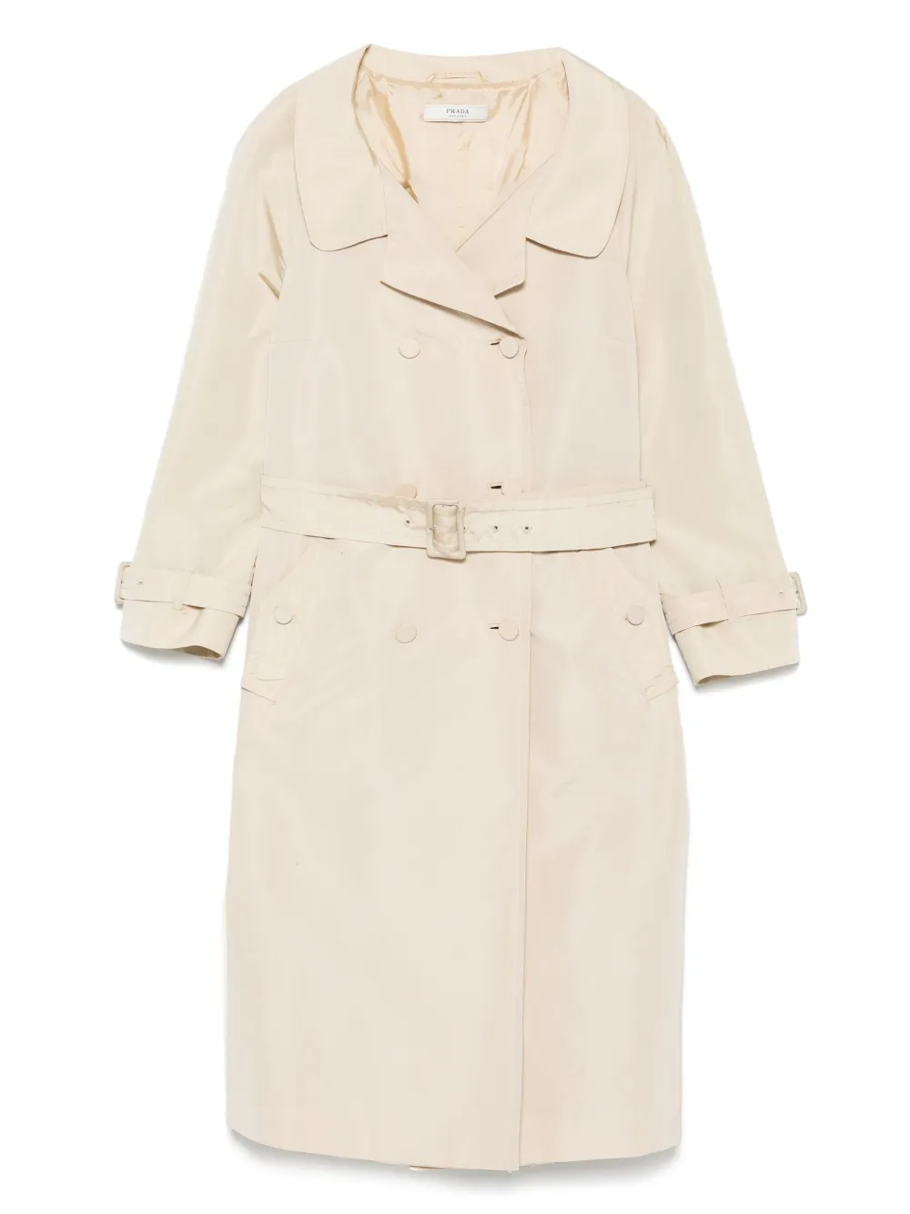 Prada Pre-Owned 2000s belted trench coat | Neutrals | Image 1