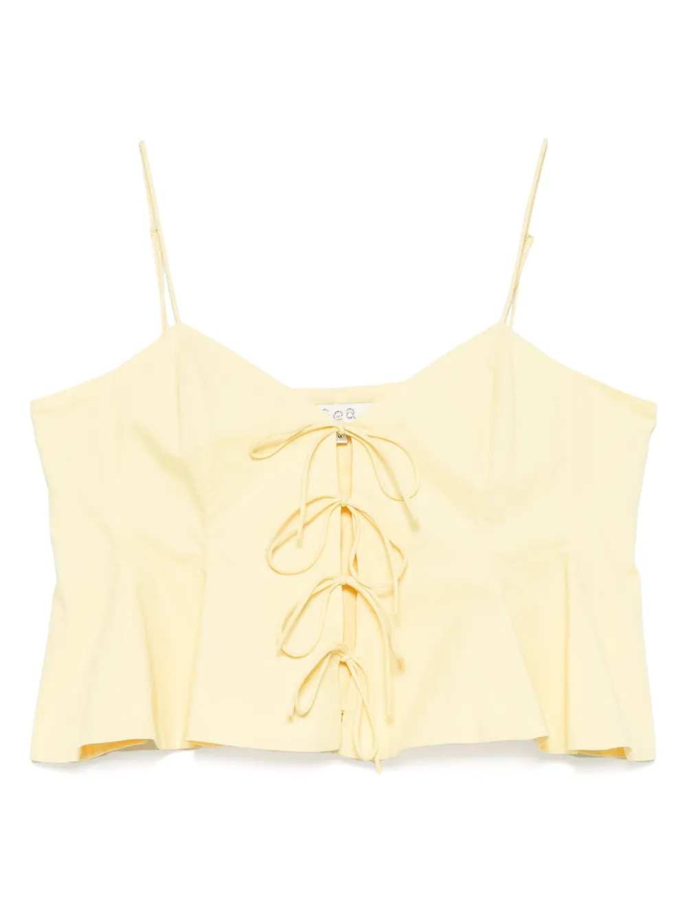 Sea cotton top Geel