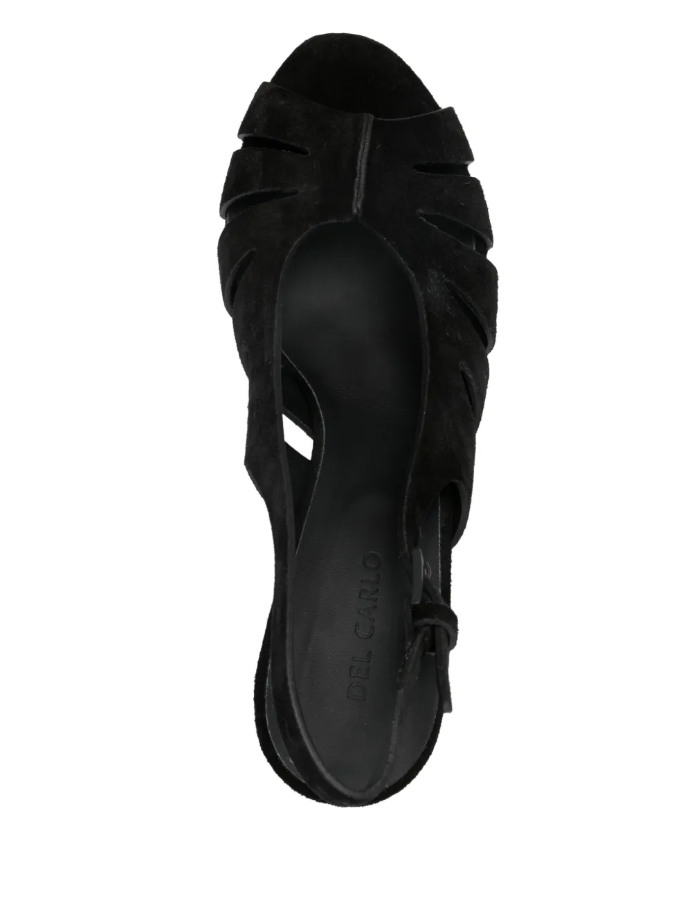 Del Carlo 85mm Metis sandals Black