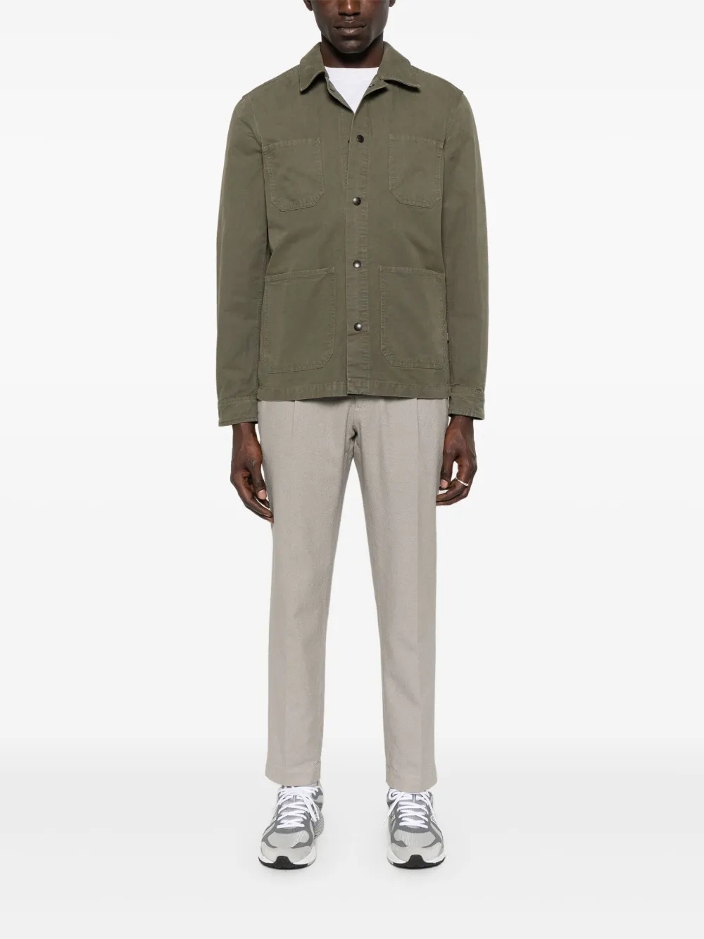 Woolrich garment-dyed canvas overshirt | Shirt Jackets | Image 2