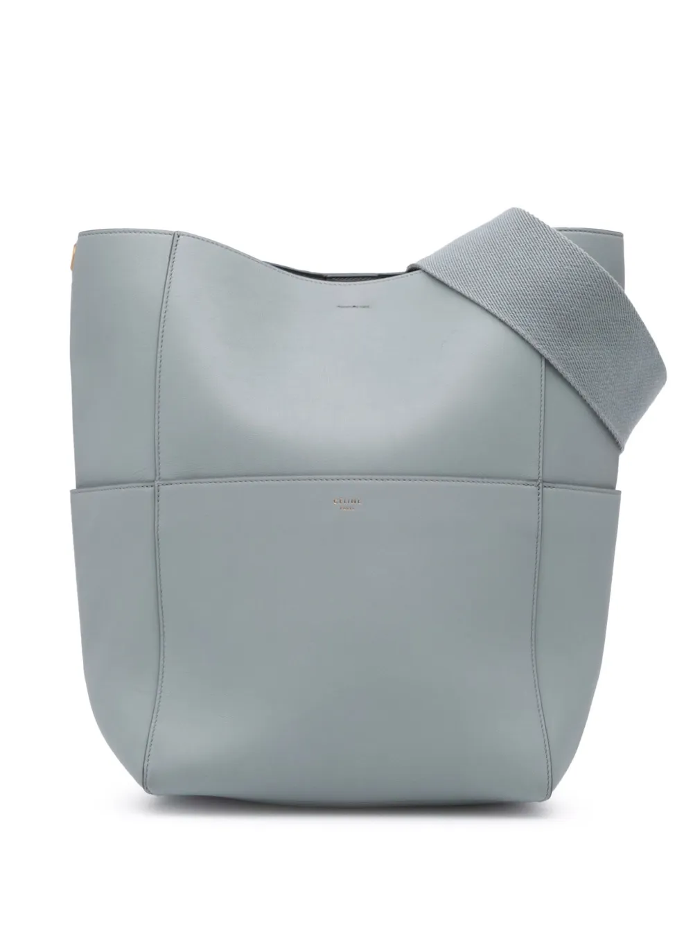 Céline Pre-Owned 2017 レザー ソー サングル バケットバッグ - ブルー Céline Pre-Owned 2017 レザー ソー サングル バケットバッグ - ブルー