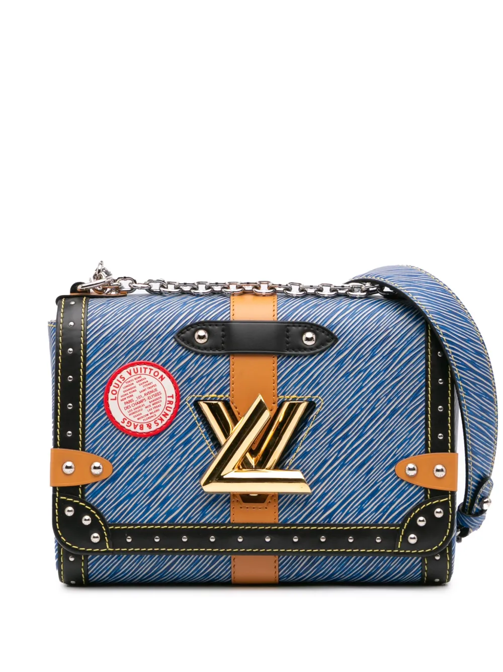 Louis Vuitton Pre-Owned 2018 エピ デニムショーツ ツイスト MM ショルダーバッグ - ブルー Louis Vuitton Pre-Owned 2018 エピ デニムショーツ ツイスト MM ショルダーバッグ - ブルー
