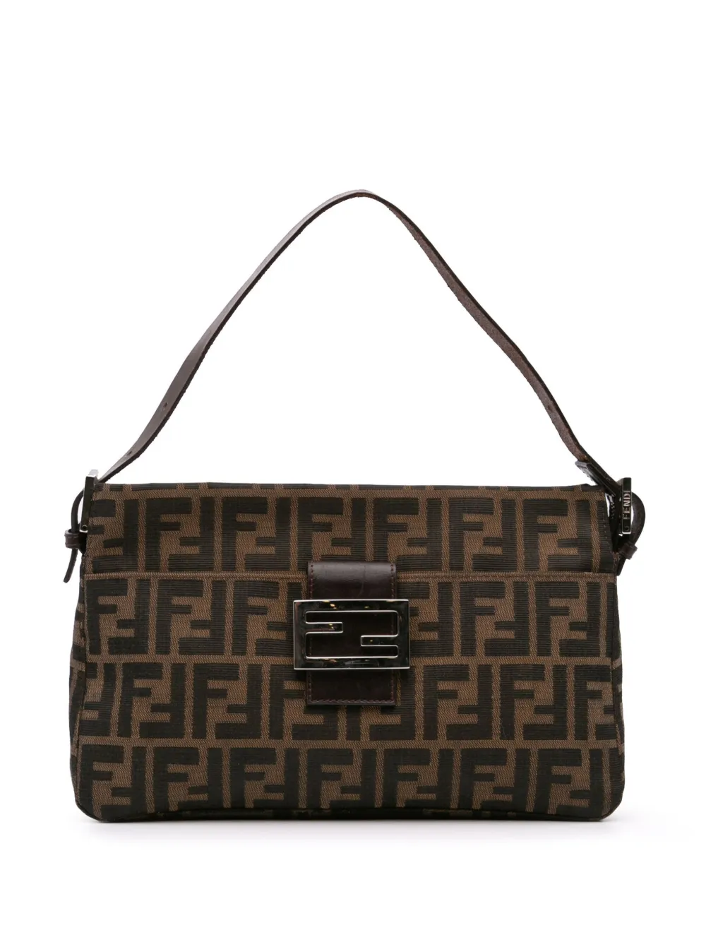 Fendi Pre-Owned 2000-2010 ズッカ キャンバス ショルダーバッグ - ブラウン Fendi Pre-Owned 2000-2010 ズッカ キャンバス ショルダーバッグ - ブラウン