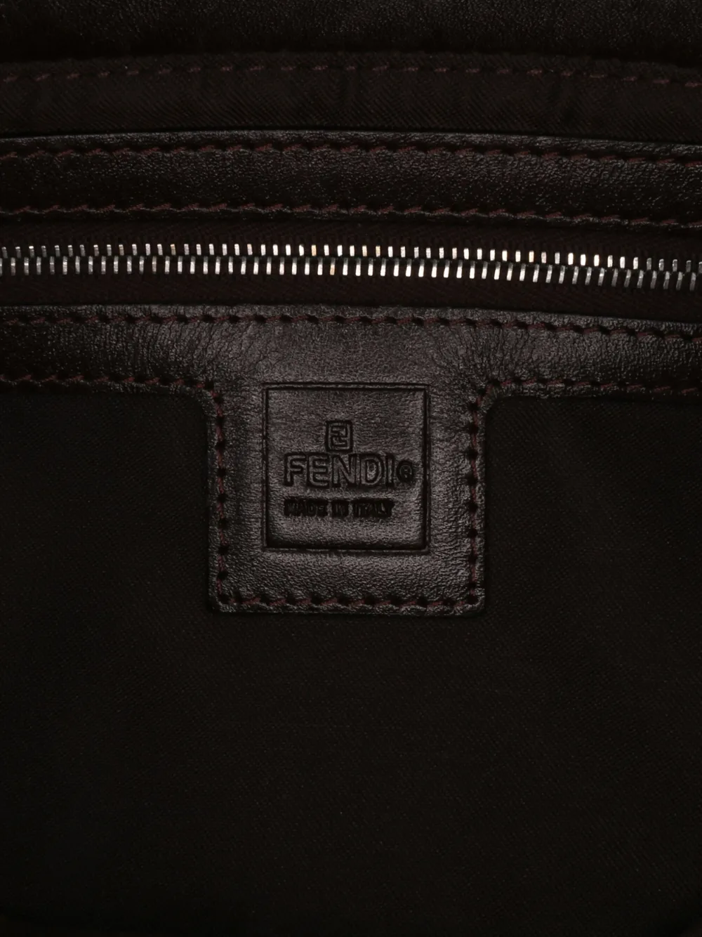 FENDI 2000-2010 ZUCCA CANVAS SHOULDER BAG