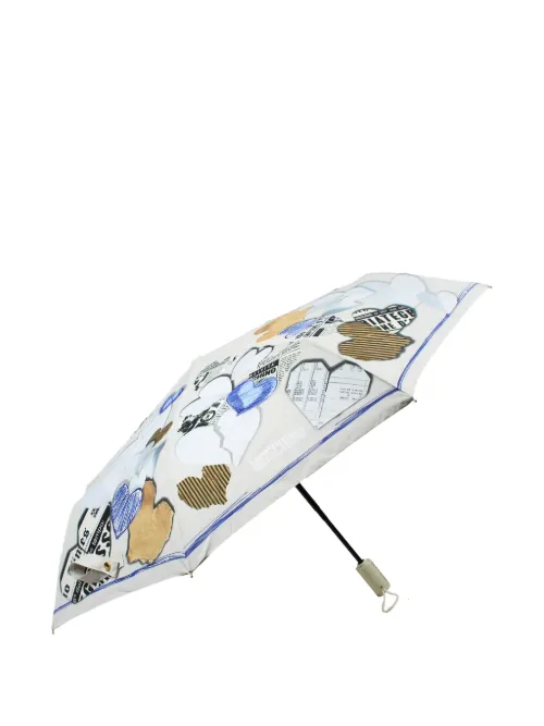 Parapluie à cœurs imprimés - Moschino - Modalova