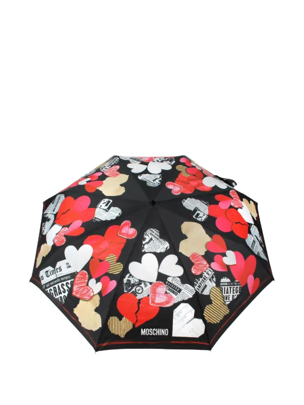Moschino ハートプリント 傘 | ブラック | FARFETCH JP