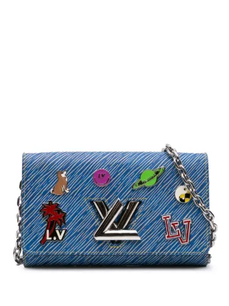 Louis Vuitton Pre-Owned 2017 エピ デニム ツイスト ピン Louis Vuitton Pre-Owned 2017 エピ デニム ツイスト ピン