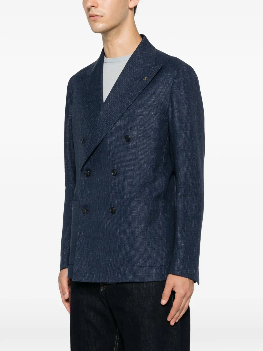 Tagliatore Blazer met dubbele rij knopen Blauw