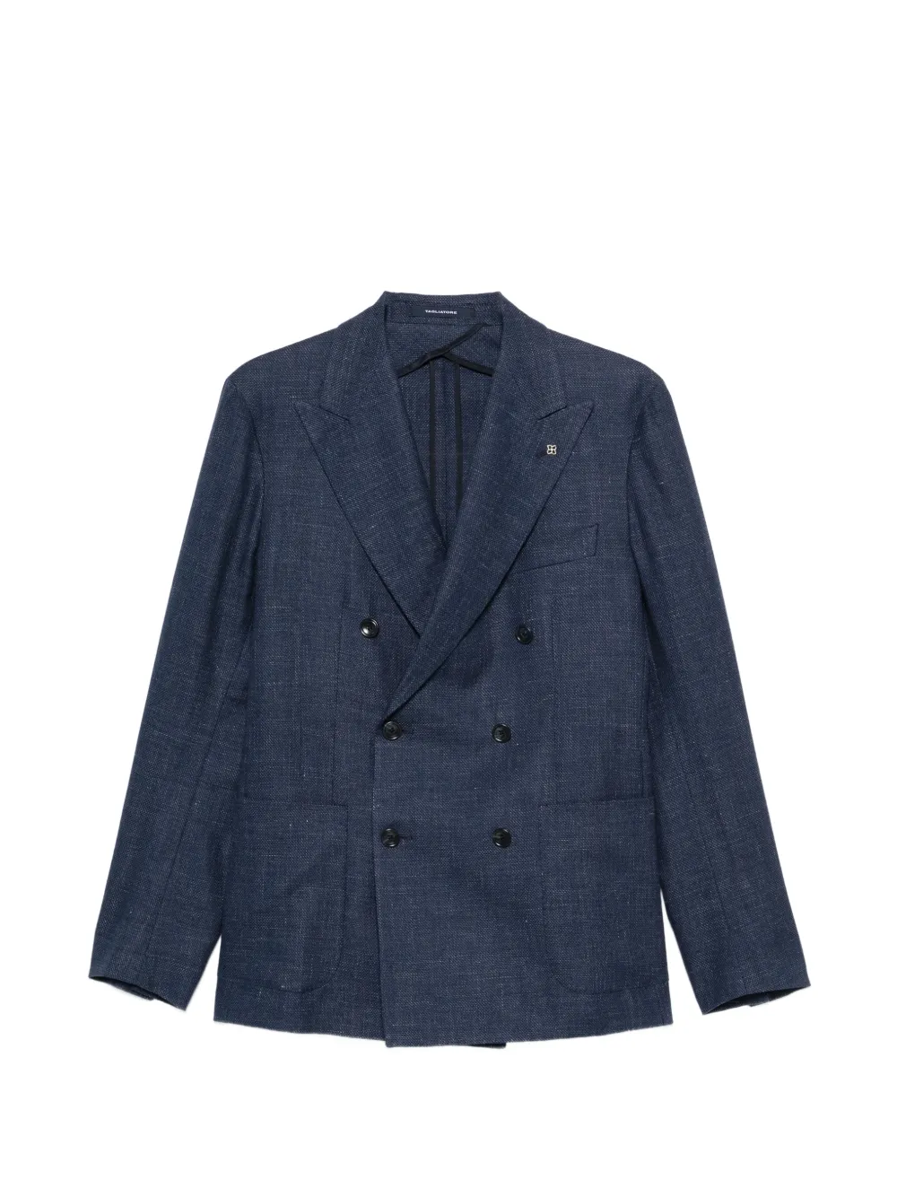 Tagliatore double-breasted peak-lapel blazer - Blau
