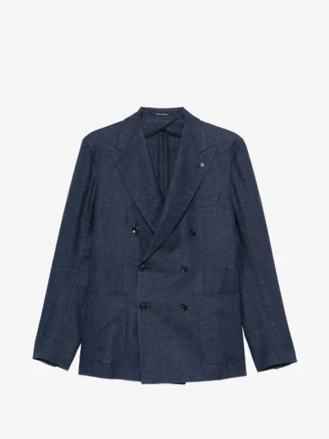 Tagliatore double-breasted peak-lapel blazer