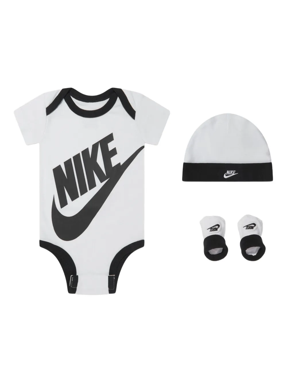 Nike Kids Babypakje met logoprint Wit