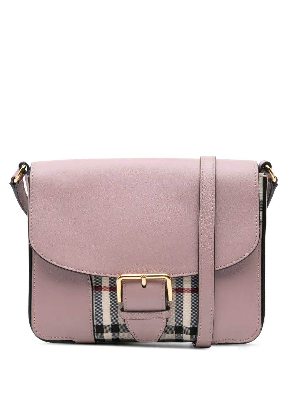 Burberry Pre-Owned 2000-2017 スモール ヘイマーケットチェック トリム ディケンズ ショルダーバッグ - ピンク Burberry Pre-Owned 2000-2017 スモール ヘイマーケットチェック トリム ディケンズ ショルダーバッグ - ピンク