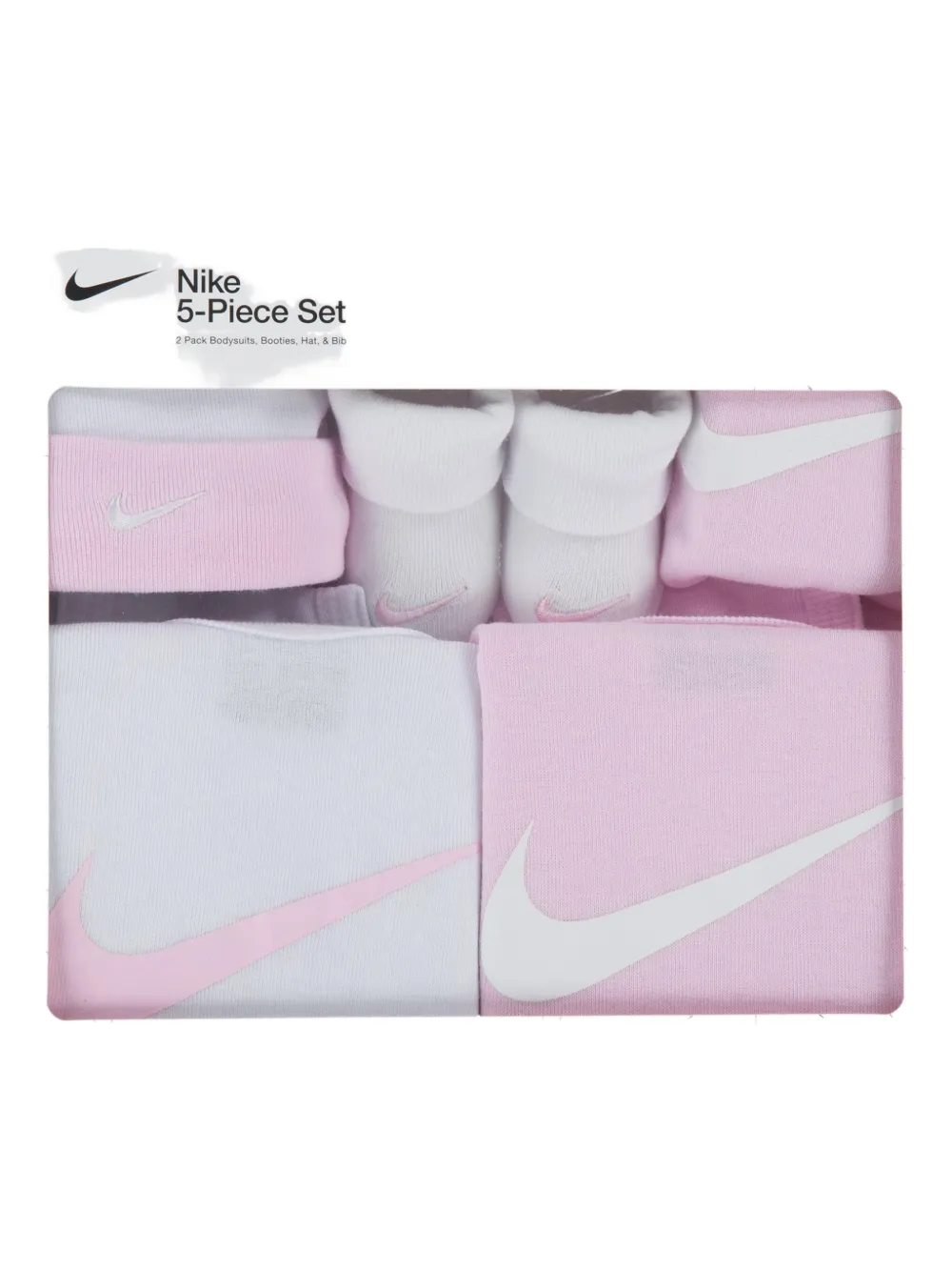 Nike Kids Swoosh romperset met logoprint Roze