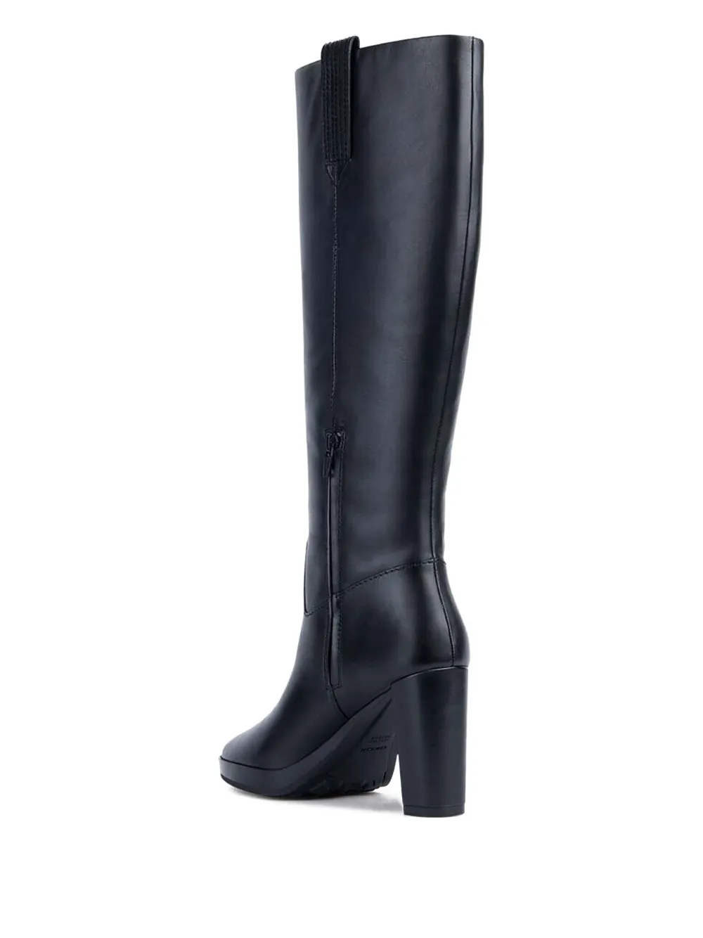 Geox block-heel knee-high boots Black