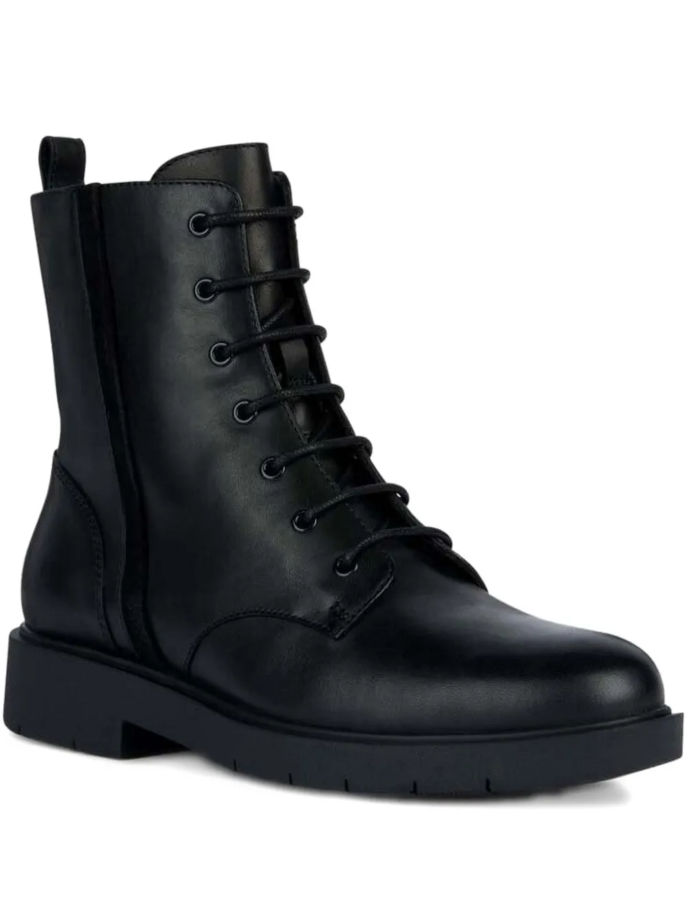 Geox Spherica Ec1 lace-up zip boots Black