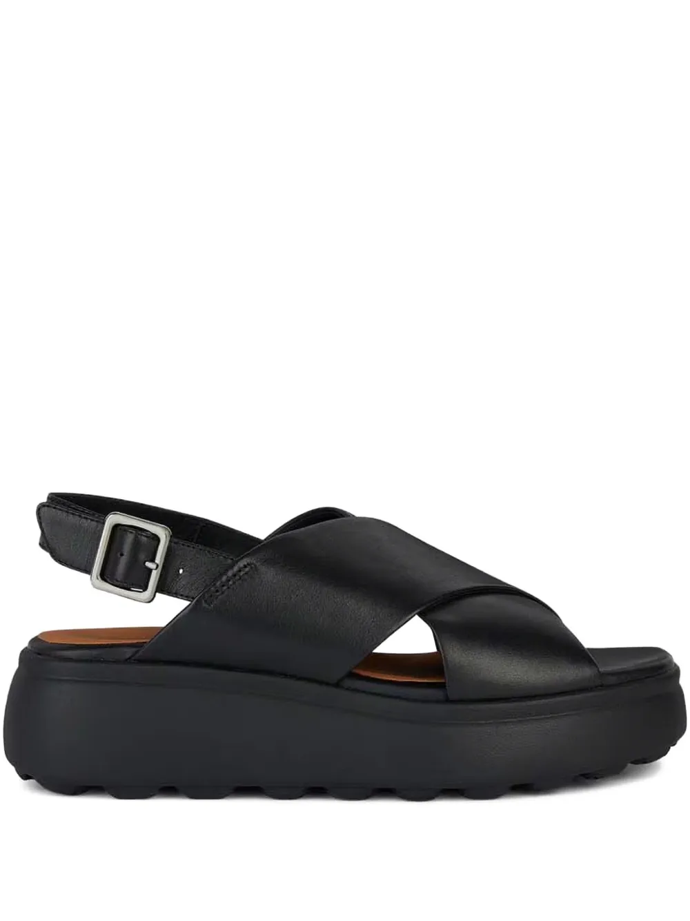 Geox Spherica EC4.1 S platform sandals Black