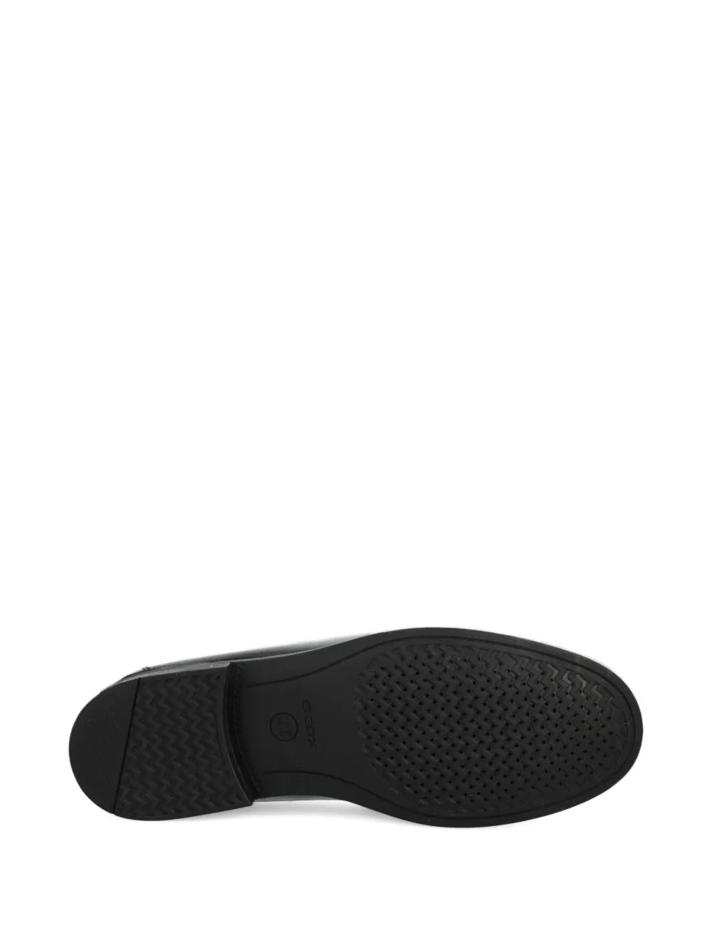 Geox Damon leather penny loafers Black