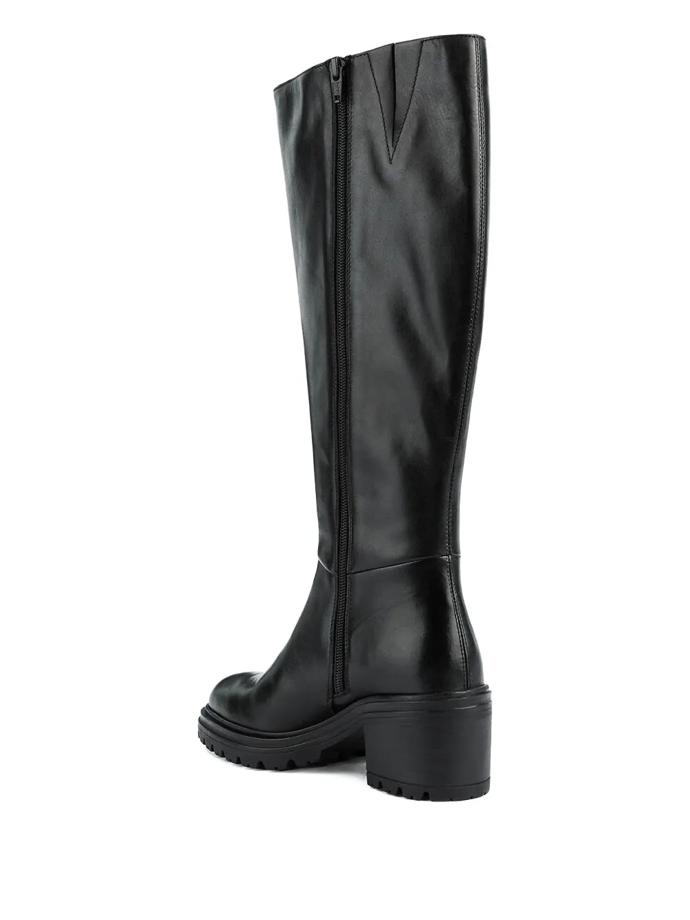 Geox block-heel knee-high boots Black