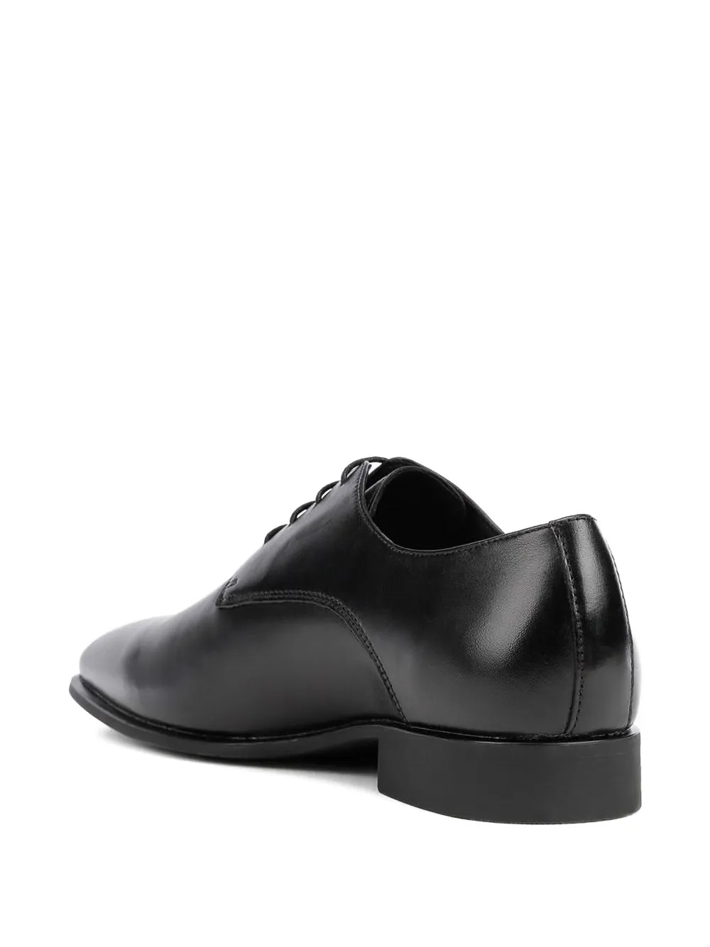 Geox High Life Leather Oxford Shoes In Black