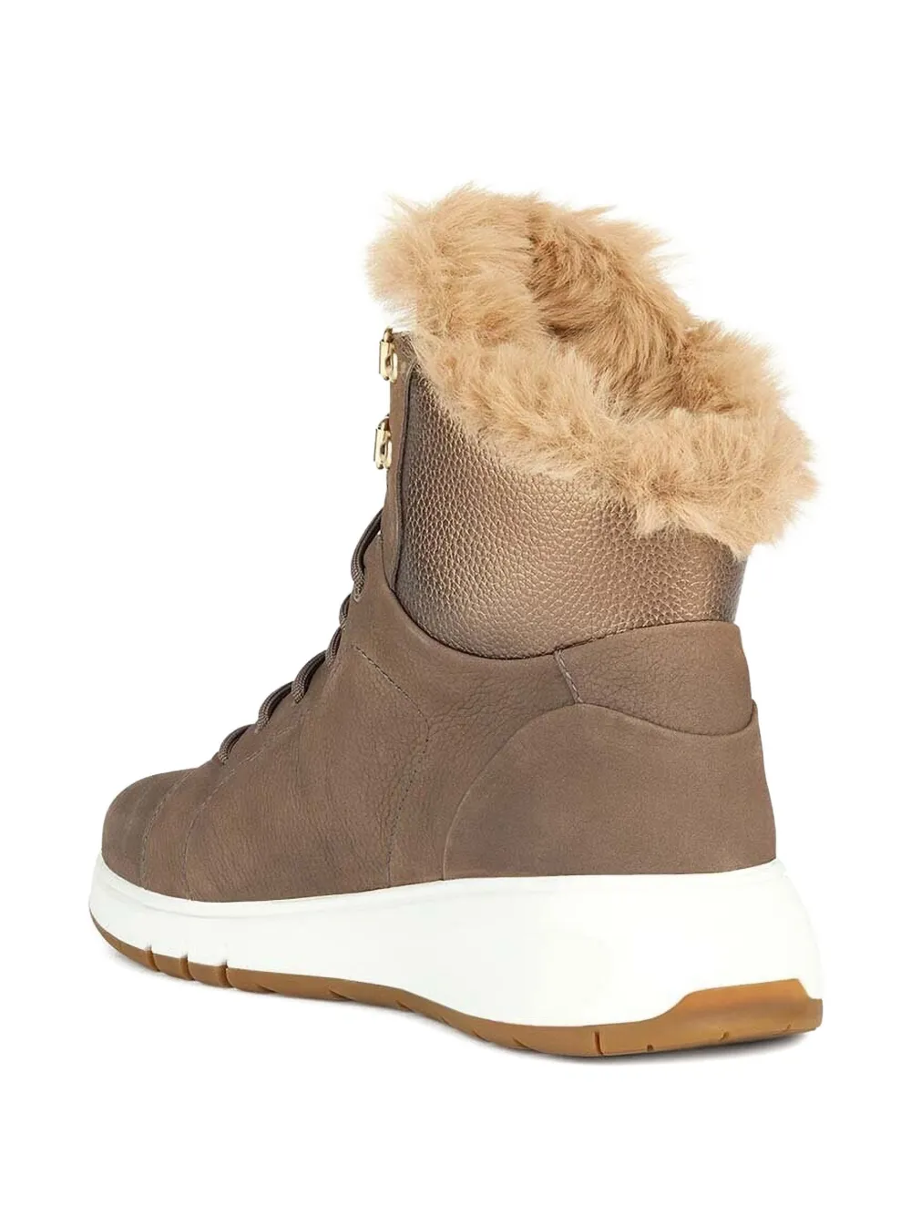 Geox trim-detail ankle boots Brown