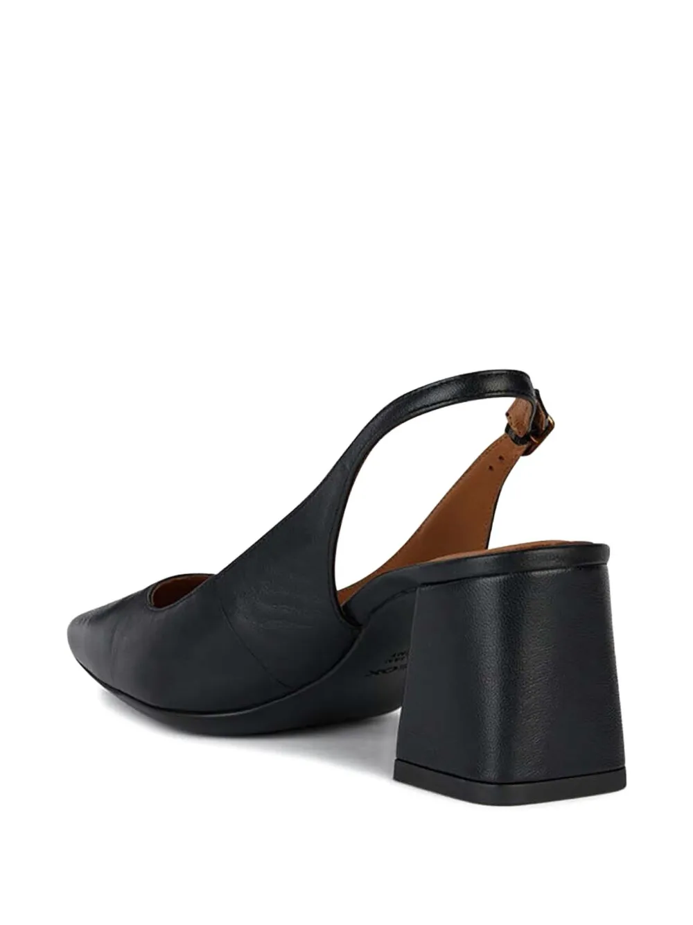 Geox 65mm pointed-toe block-heel pumps Black