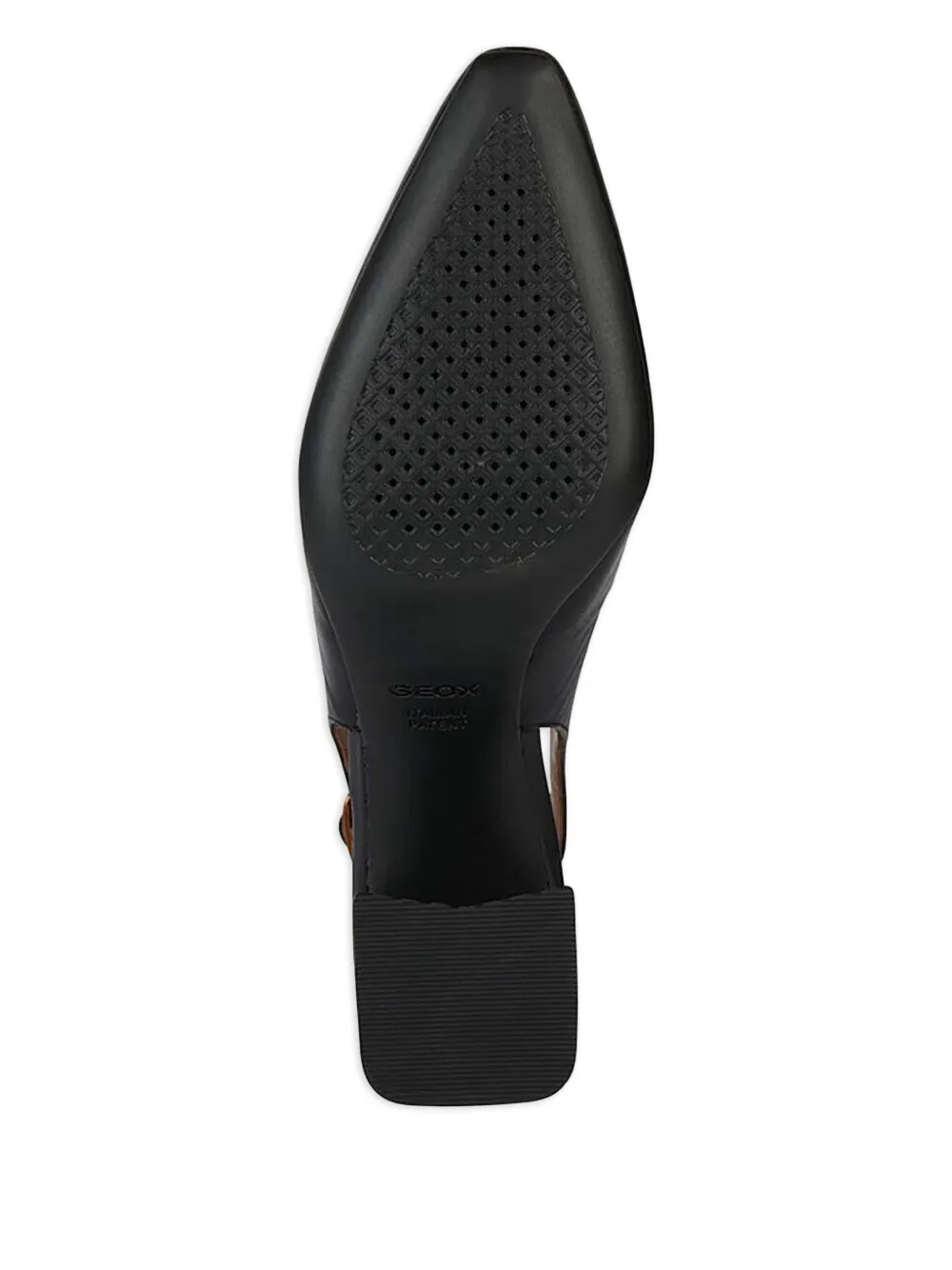 Geox 65mm pointed-toe block-heel pumps Black