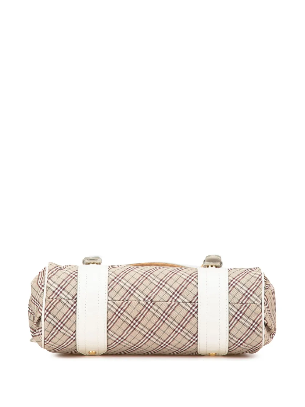 Pre-owned Burberry 2000-2017 Nova Check Canvas Crossbody Bag In 褐色