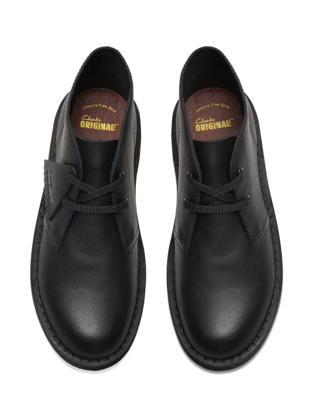 Clarks Kids Enkellaarzen met veters - Zwart
