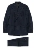 Lardini pinstriped suit - Blue