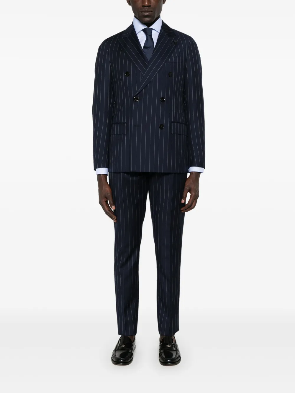 Lardini pinstriped suit | Double  Breasted Suits | Image 2