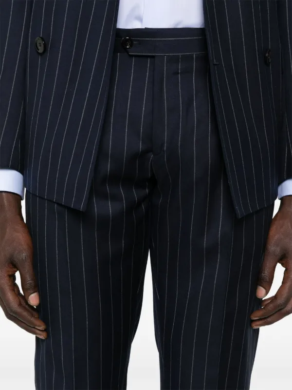 Lardini ストライプ スーツ | ブルー | FARFETCH JP