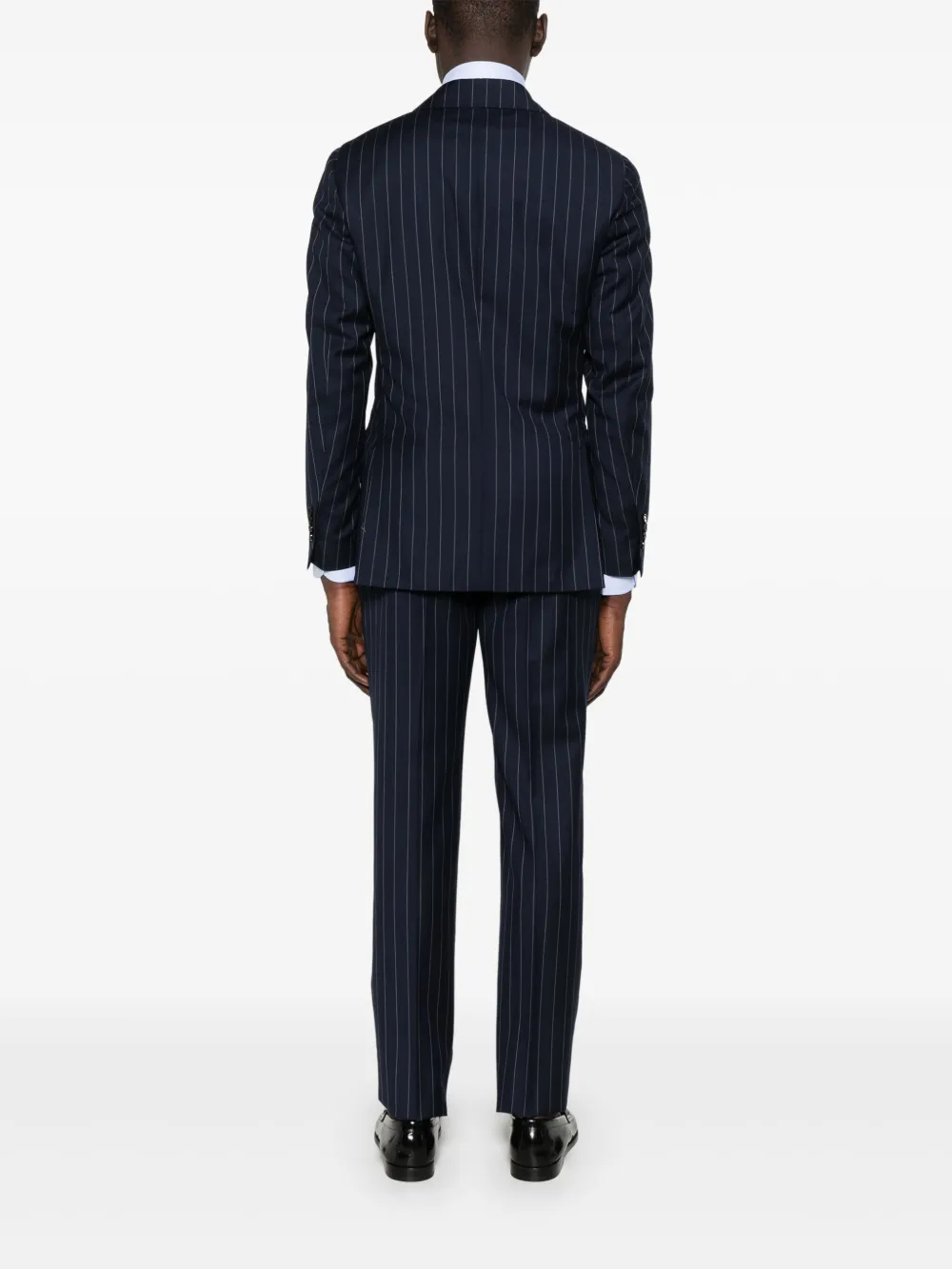 Lardini Pak met krijtstreep Blauw