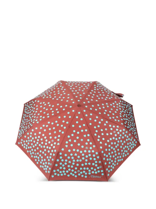 Moschino parapluie à pois - Marron - Moschino - Modalova