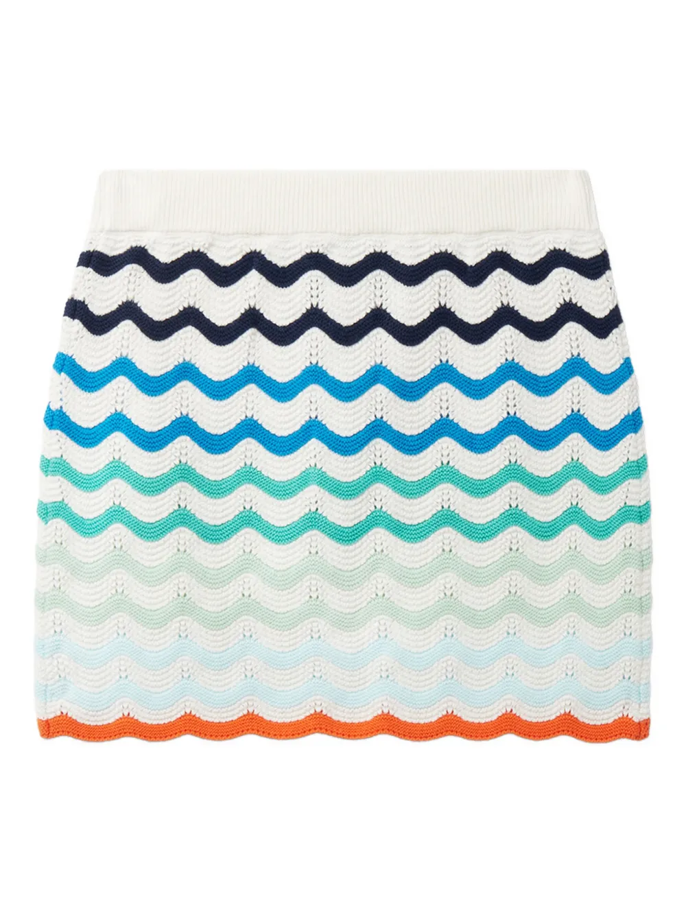 CASABLANCA KIDS Gestreepte mini-rok Wit