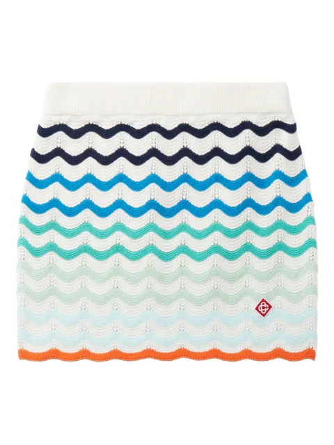 CASABLANCA KIDS striped mini skirt