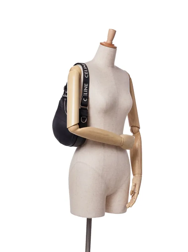 バッグ CELINE archive nylon shoulder bag black CELINE Nylon Ava Shoulder Bag Black 1654944 | FASHIONPHILE