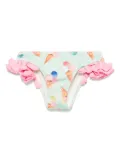 MC2 Saint Barth Kids Kelly bikini bottom - Green