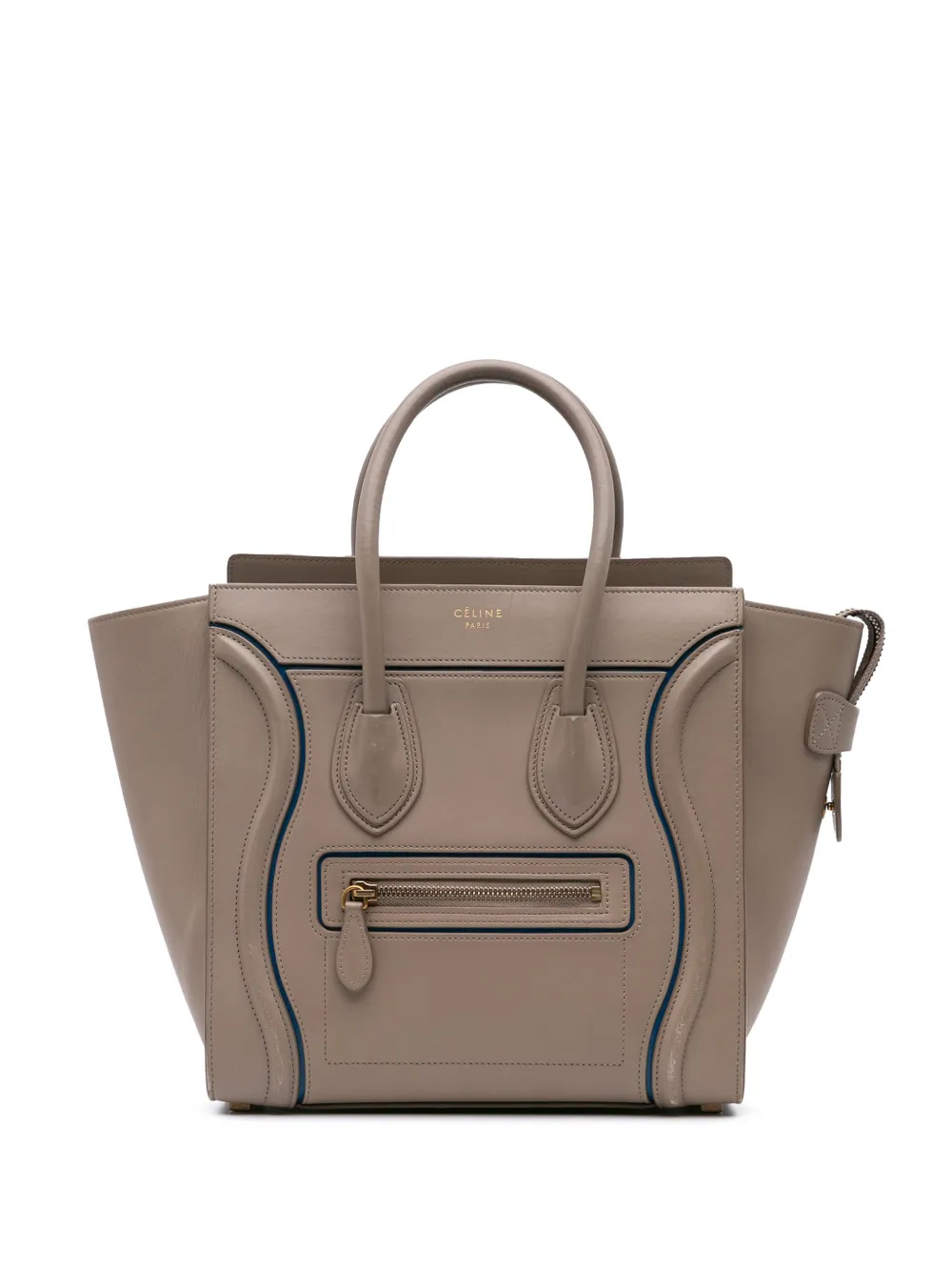 Céline Pre-Owned 2015 マイクロ レザー ラゲージ トートバッグ - ブラウン Céline Pre-Owned 2015 マイクロ レザー ラゲージ トートバッグ - ブラウン