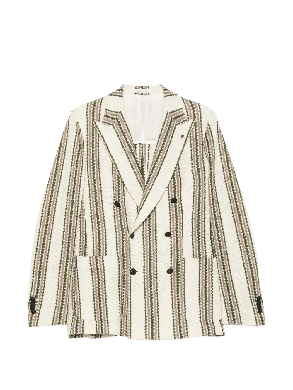 Tagliatore double-breasted striped blazer - Toni neutri