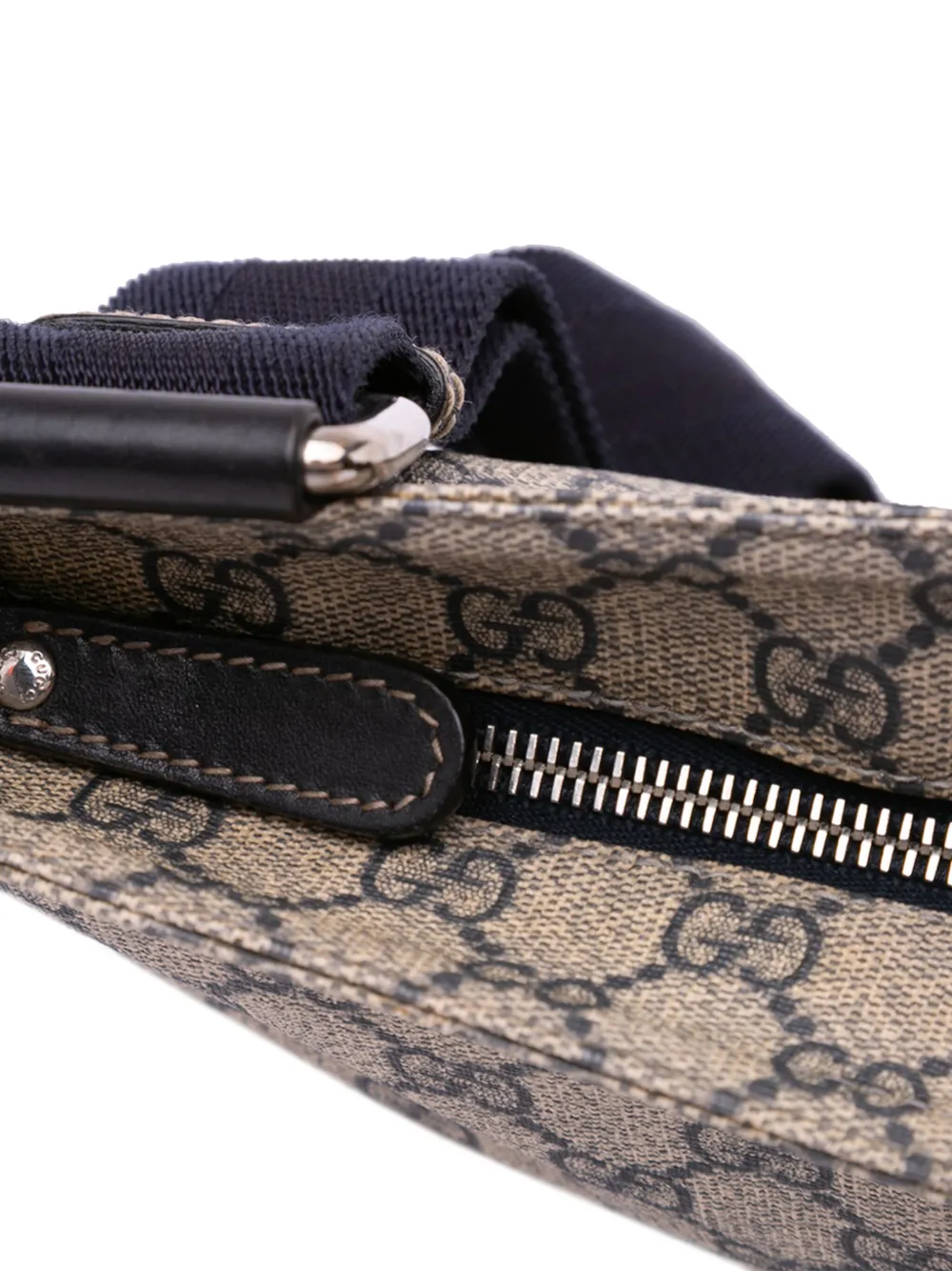 Gucci Pre-Owned Borsa a tracolla in tessuto GG Supreme con nastro Web 2016 ad oggi | Image 6
