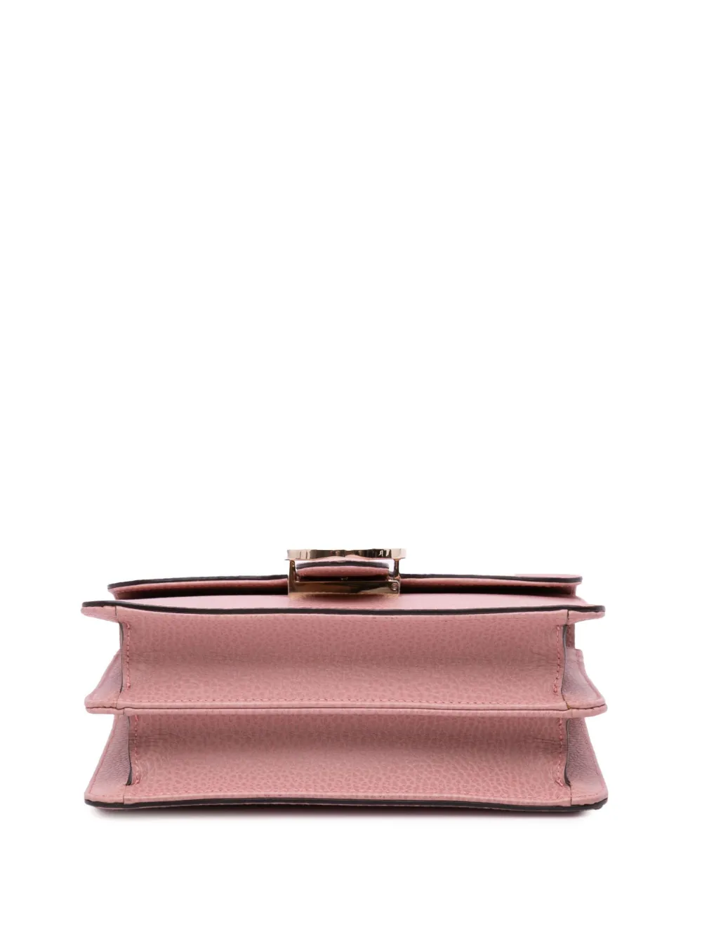 Pre-owned Gucci 2016-2024 Small Dollar Calfskin Interlocking G Crossbody Bag In 粉色