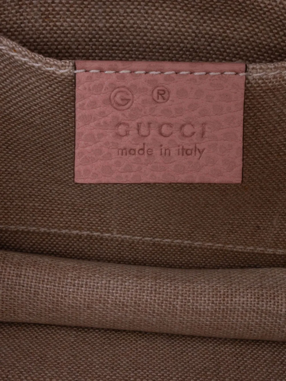 Pre-owned Gucci 2016-2024 Small Dollar Calfskin Interlocking G Crossbody Bag In 粉色
