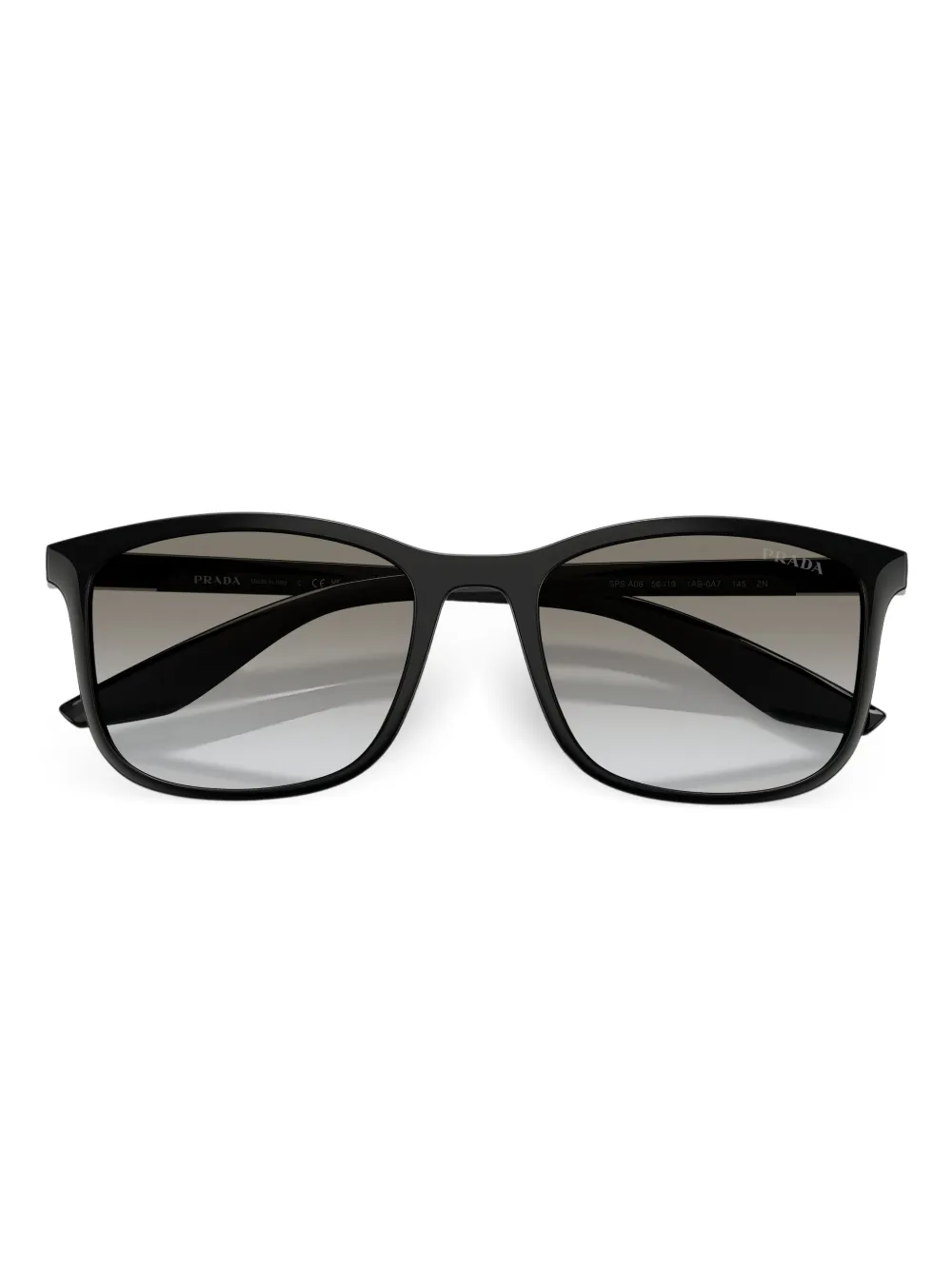 Prada Linea Rossa Zonnebril met vierkant montuur Zwart