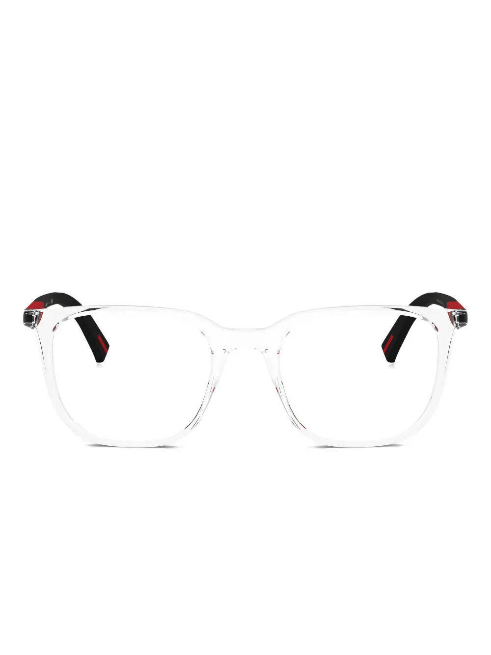 Prada Linea Rossa lunettes de vue à monture transparente | tons neutres | Image 1